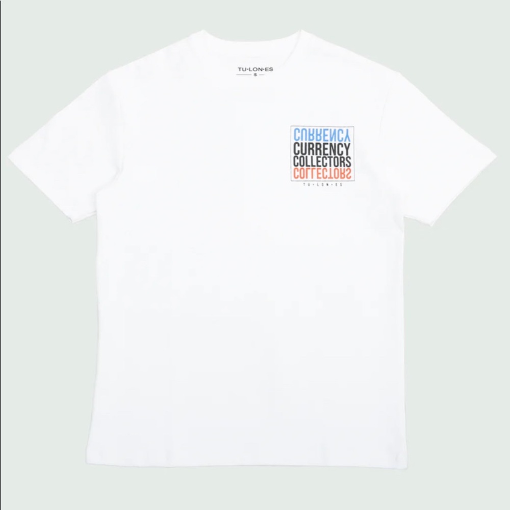 White Currency Collectors Box Design T-Shirt